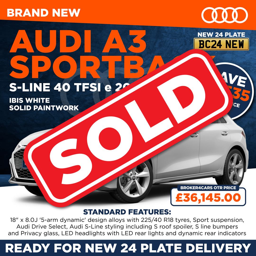 A3 Sportback S-LINE 40 TFSIe 204ps Auto. Sold